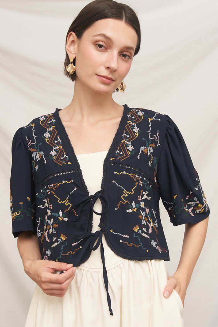 Maya Embroidery Top