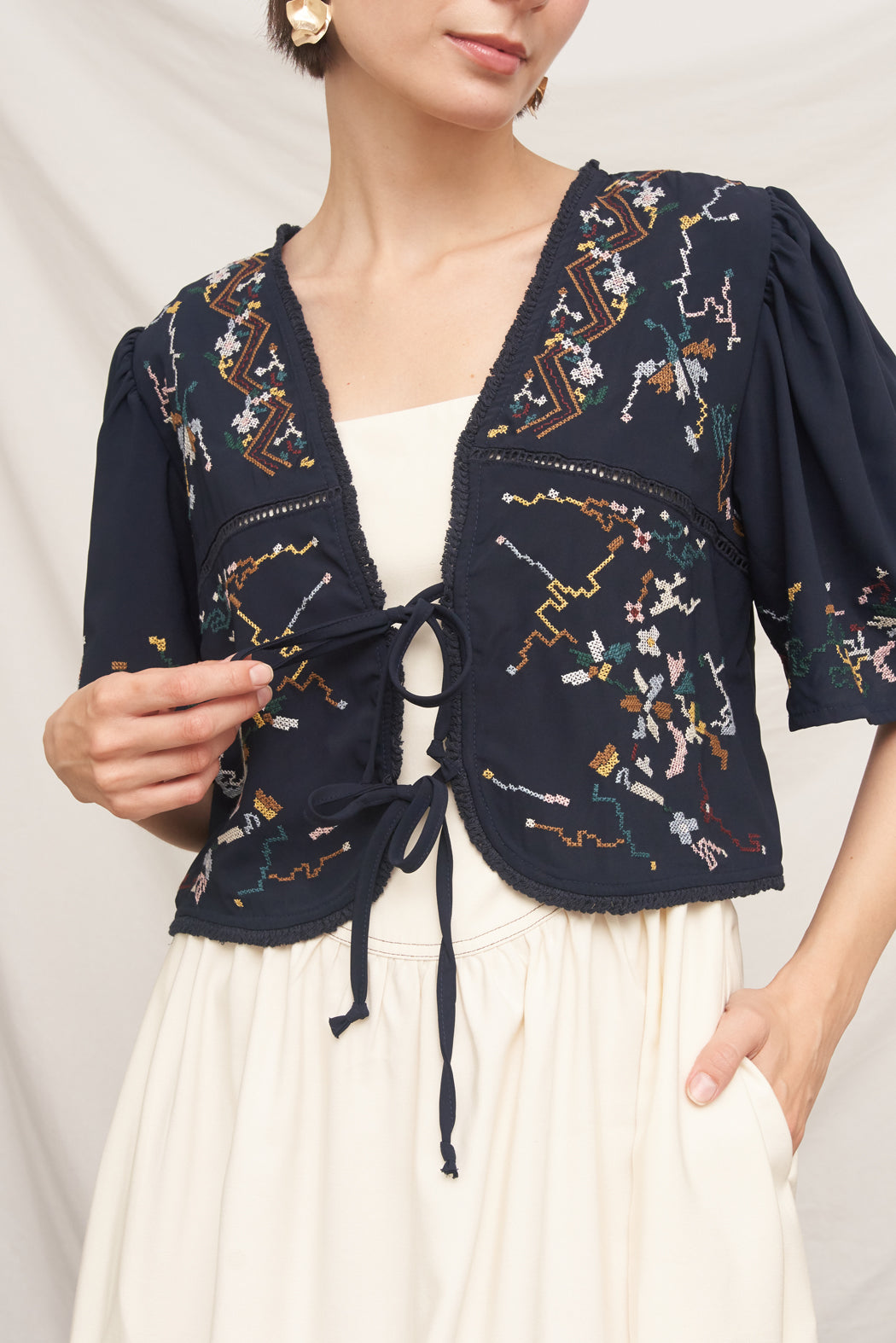 Maya Embroidery Top