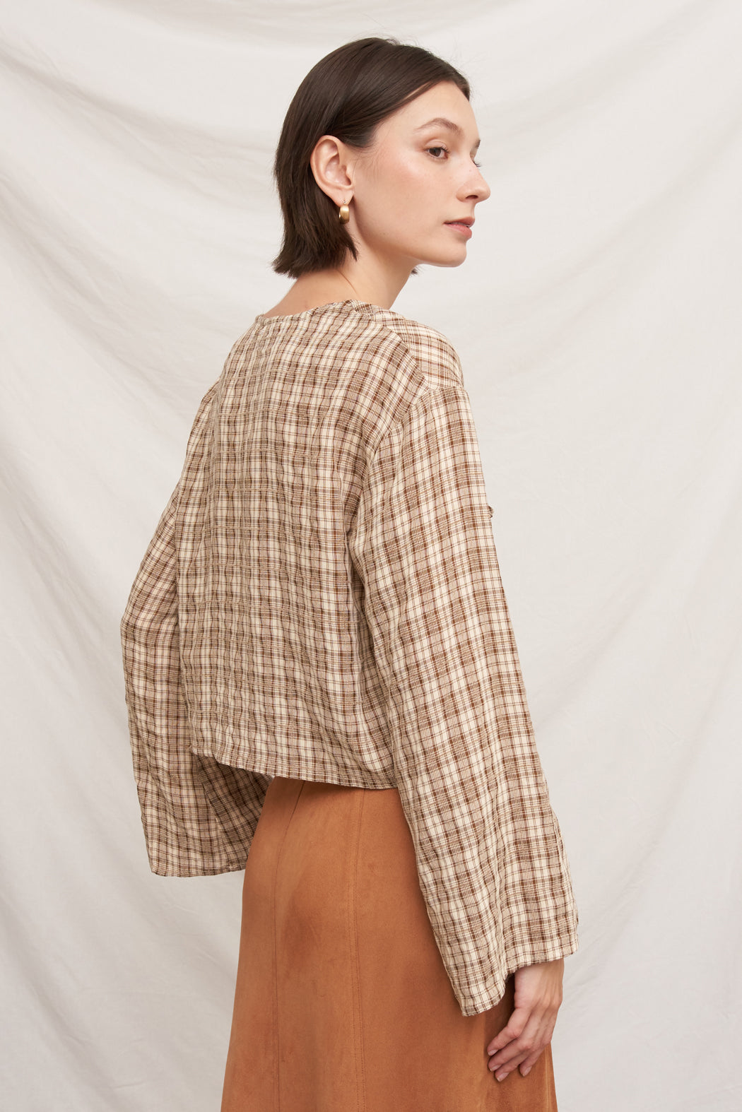 Della Tie-Front Top