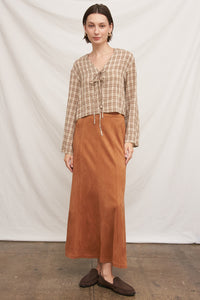 Della Tie-Front Top