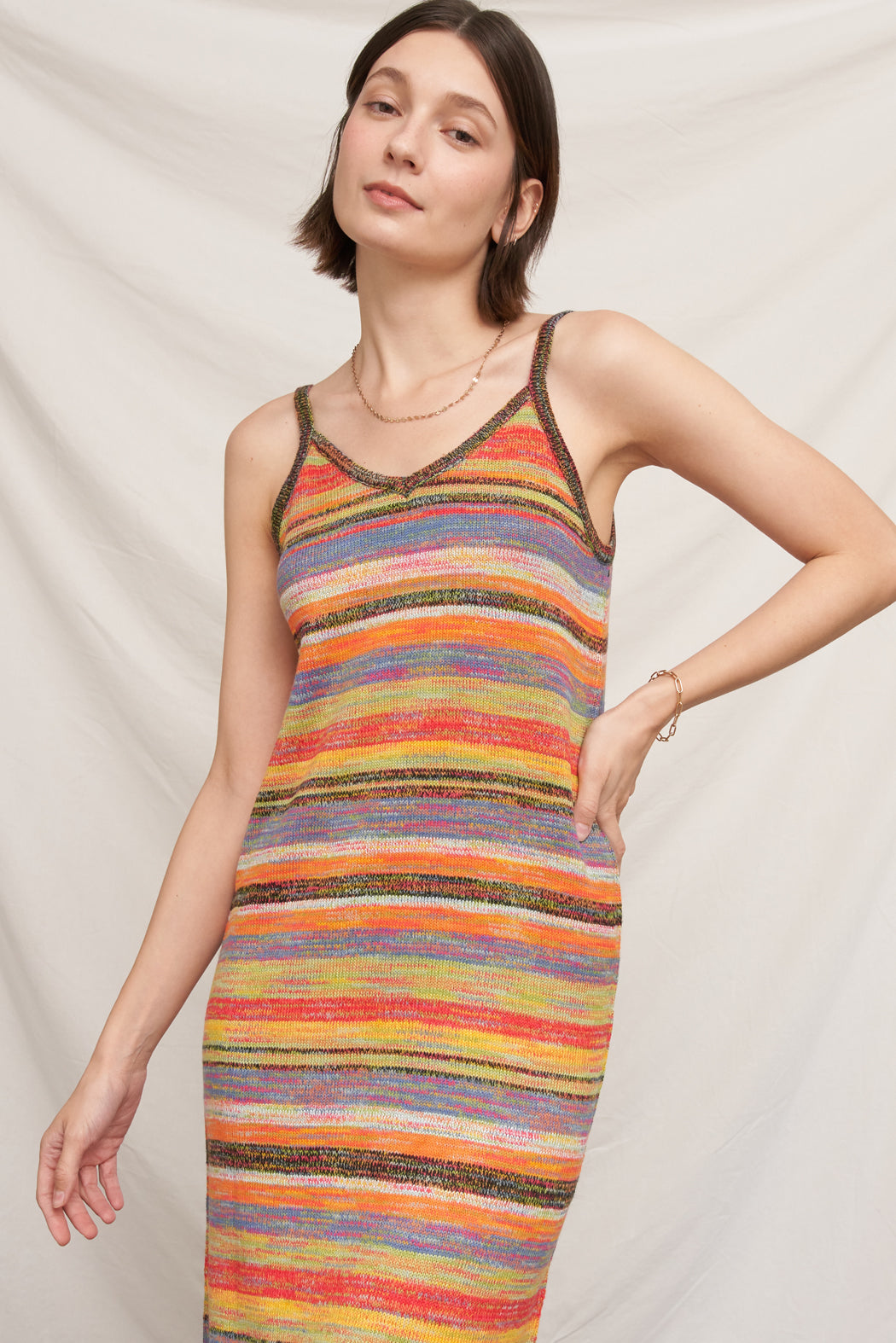 Rainbow Knit Dress
