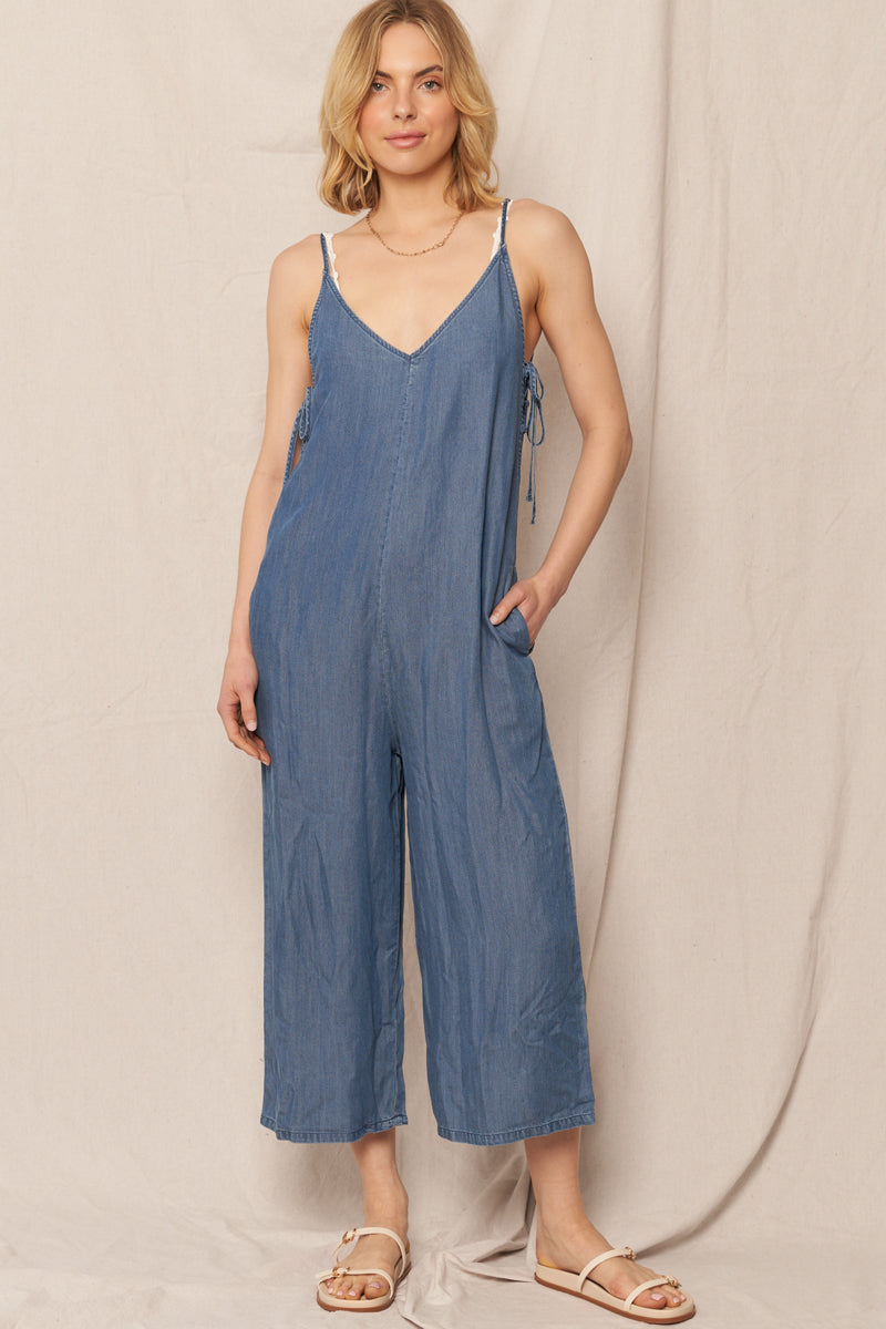 Love & Hate Side Tie Jumpsuit