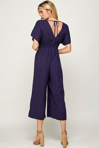 Tara Wide Leg Cropped Jumpsuit