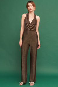 Madi Gold Metallic Jumpsuit