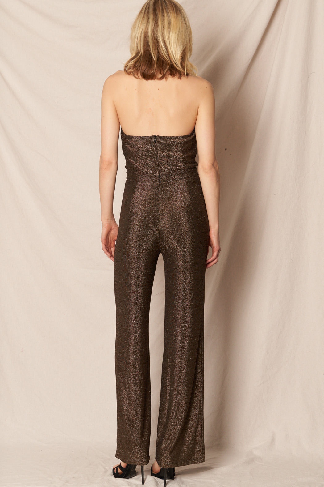 Madi Gold Metallic Jumpsuit