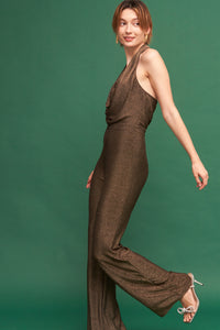 Madi Gold Metallic Jumpsuit