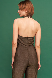 Madi Gold Metallic Jumpsuit