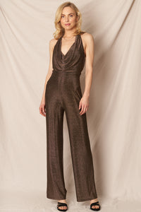 Madi Gold Metallic Jumpsuit