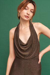 Madi Gold Metallic Jumpsuit