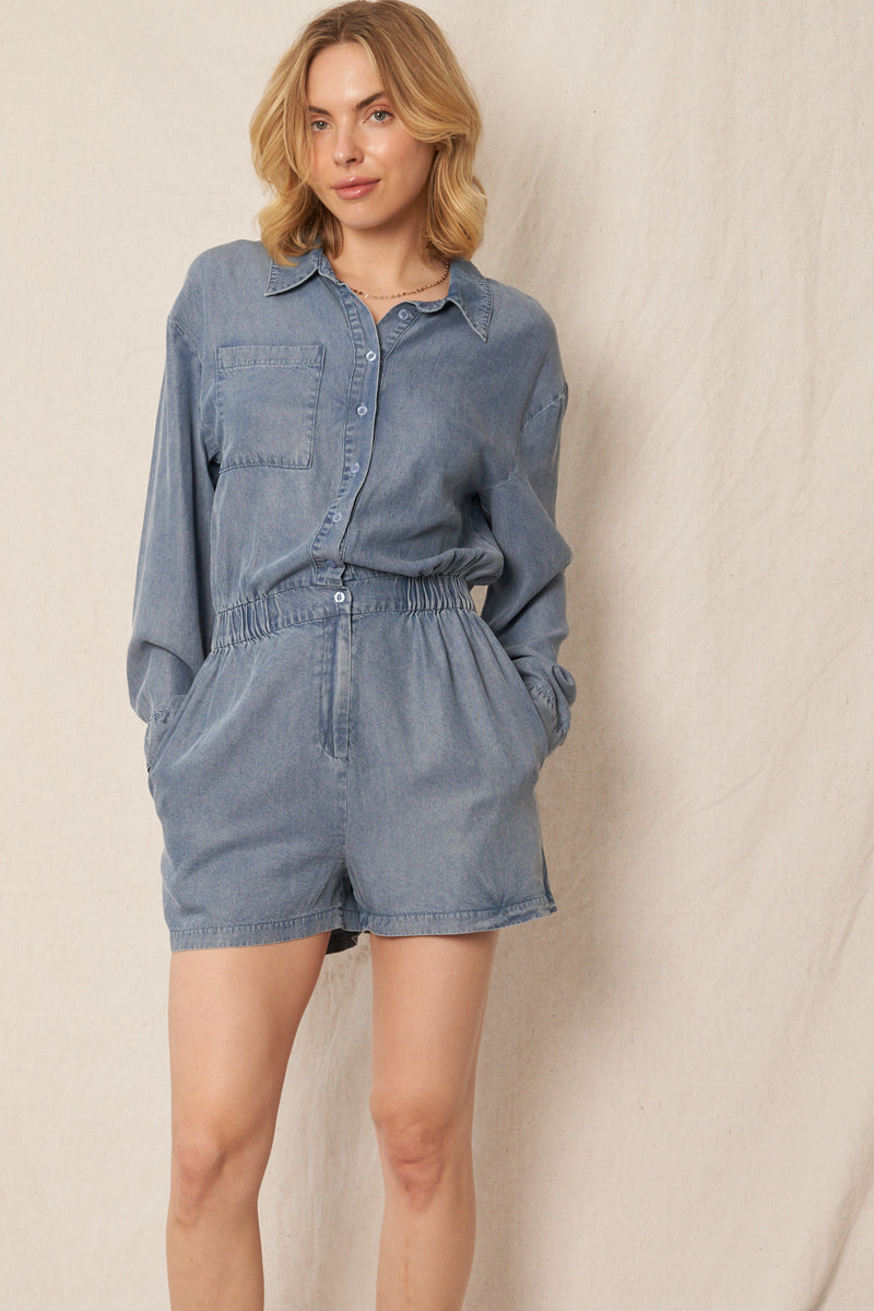 Bowie Denim Romper