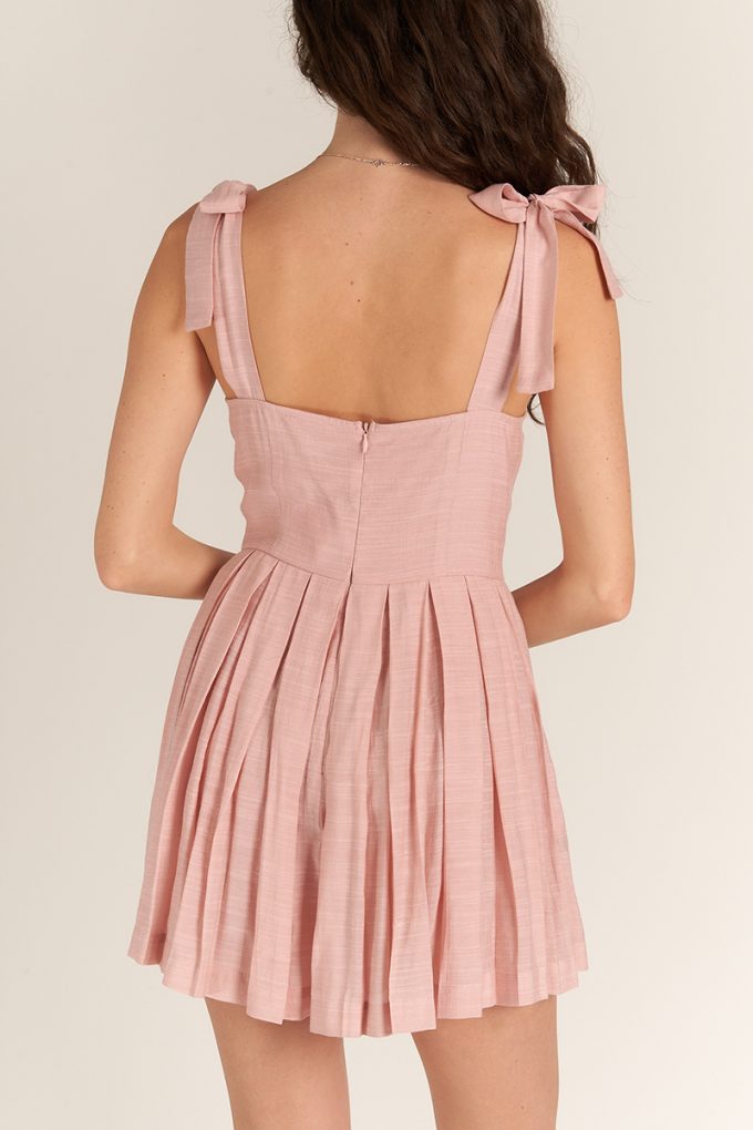 Lovey Dovey Pleated Romper