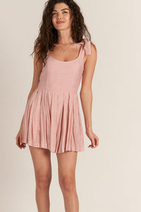 Lovey Dovey Pleated Romper