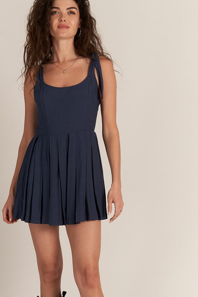 Lovey Dovey Pleated Romper