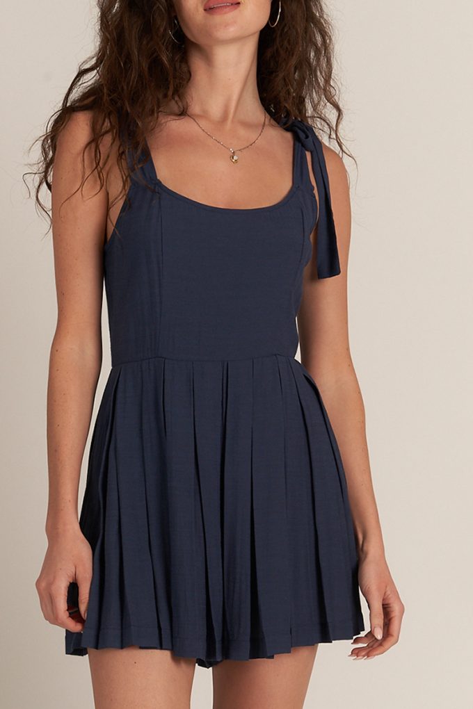 Lovey Dovey Pleated Romper