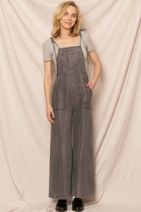 Sara Denim Wide Leg Jumpsuit