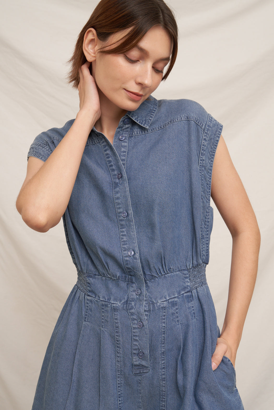 Anya Denim Romper