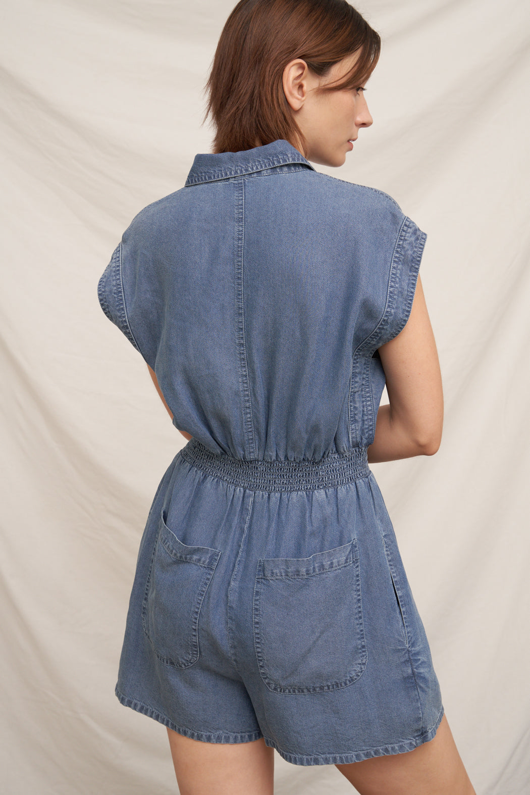 Anya Denim Romper