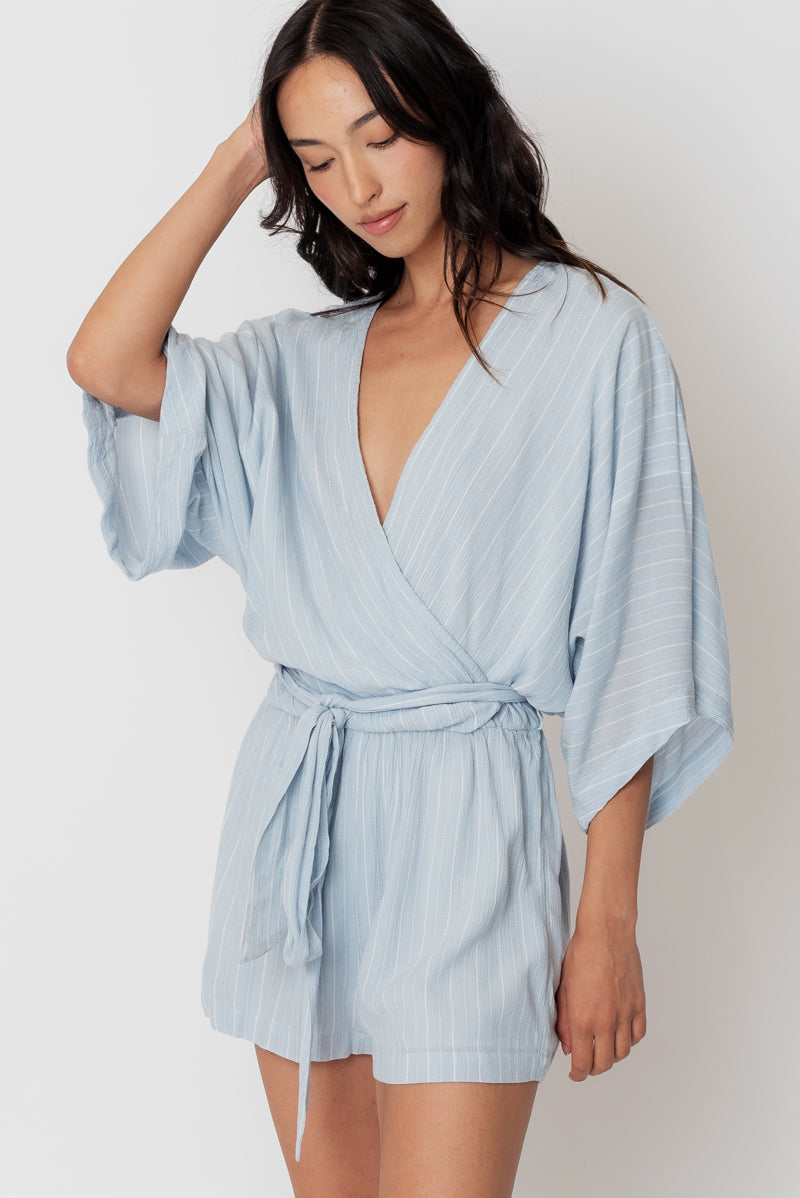 Kaia Gauze Wrap Romper