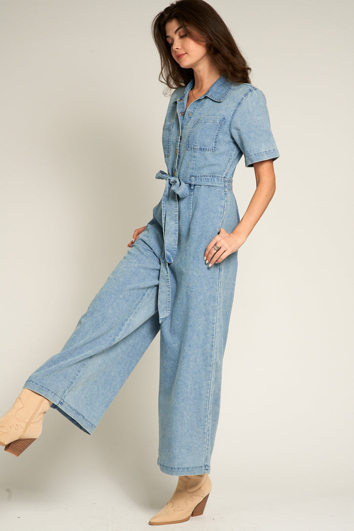 Crishell Denim Jumpsuit