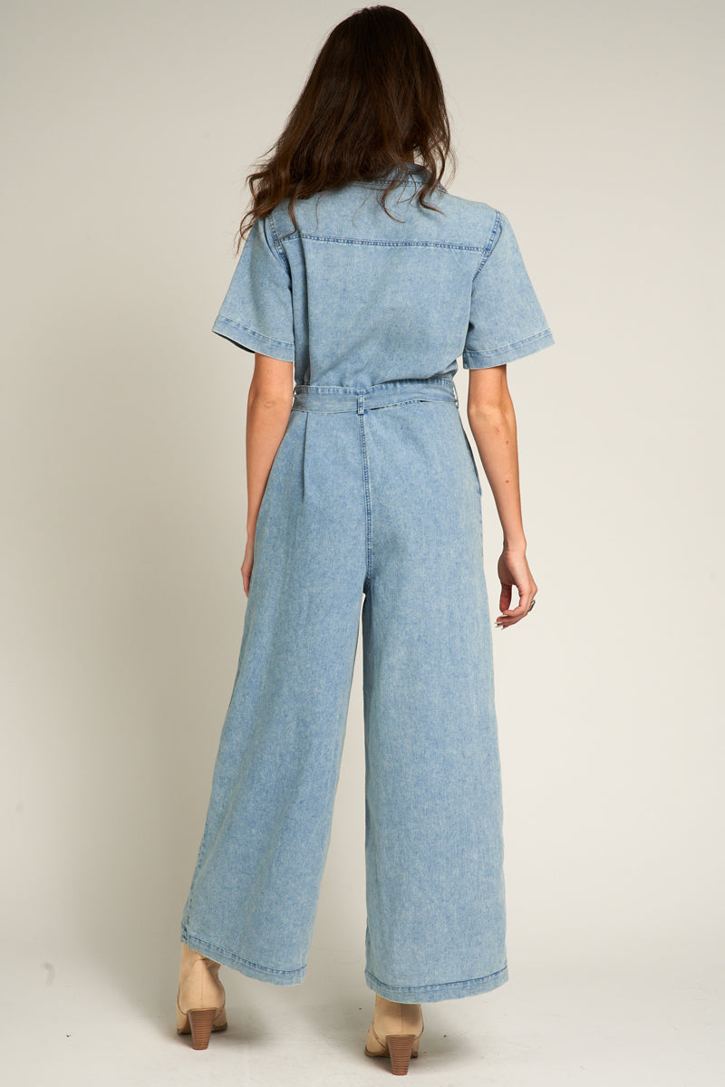 Crishell Denim Jumpsuit