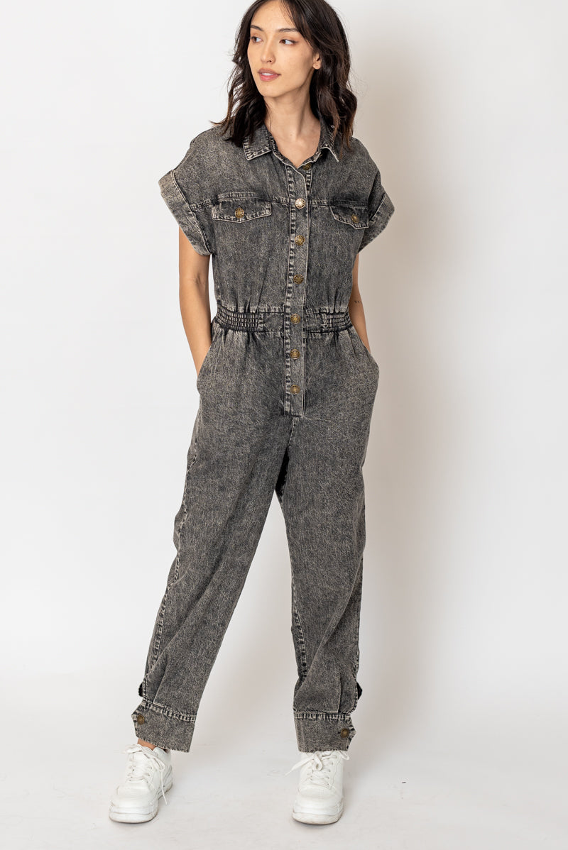 Stonewash Denim Jumpsuit