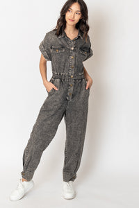 Stonewash Denim Jumpsuit