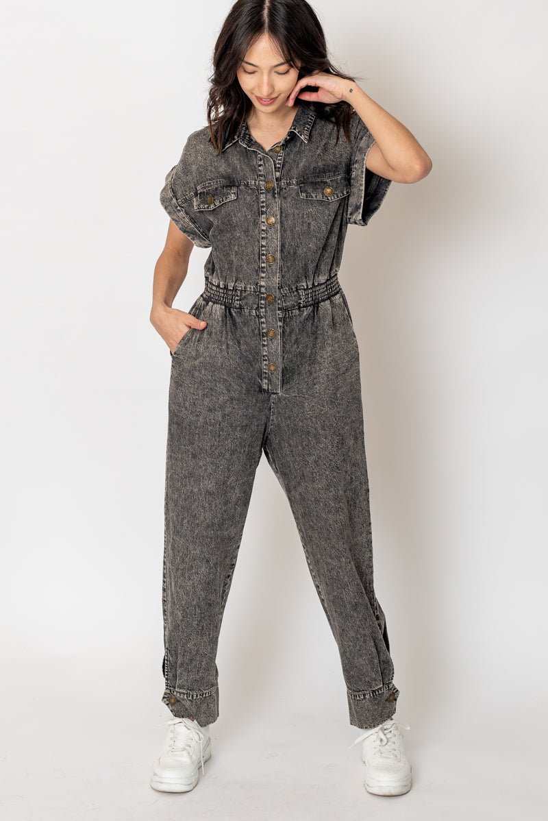 Stonewash Denim Jumpsuit