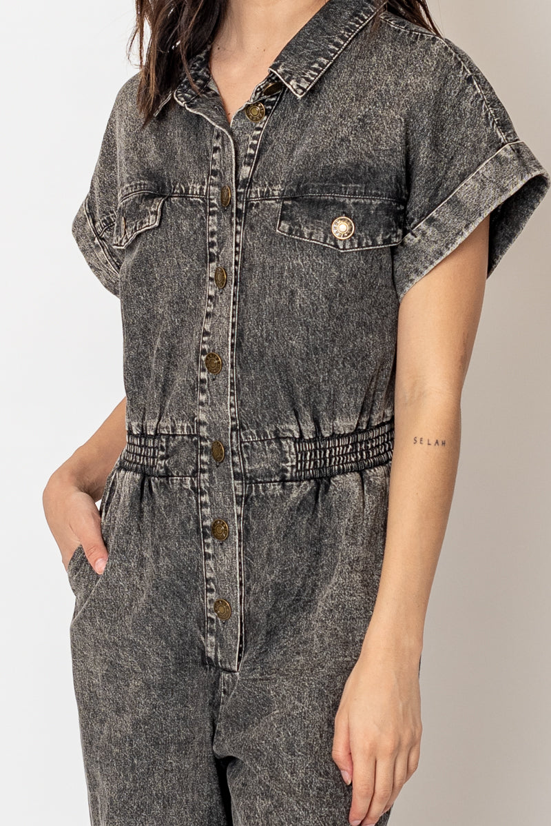 Stonewash Denim Jumpsuit