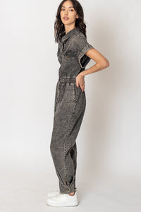 Stonewash Denim Jumpsuit