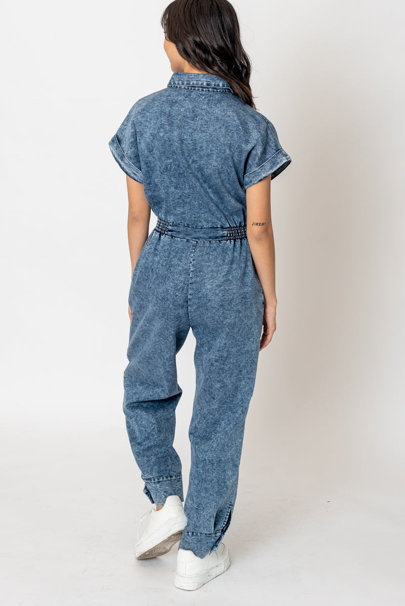 Stonewash Denim Jumpsuit