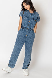 Stonewash Denim Jumpsuit