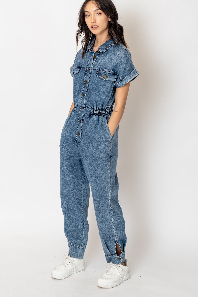 Stonewash Denim Jumpsuit