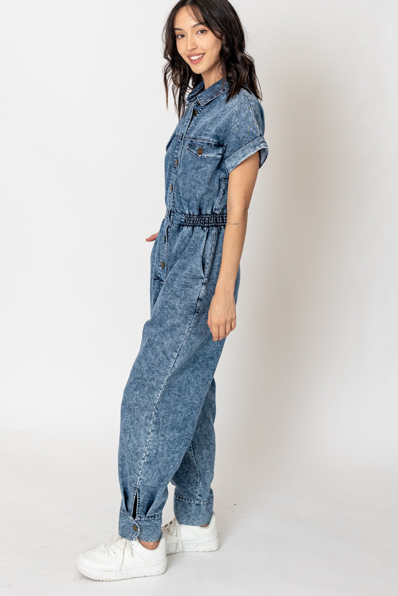 Stonewash Denim Jumpsuit