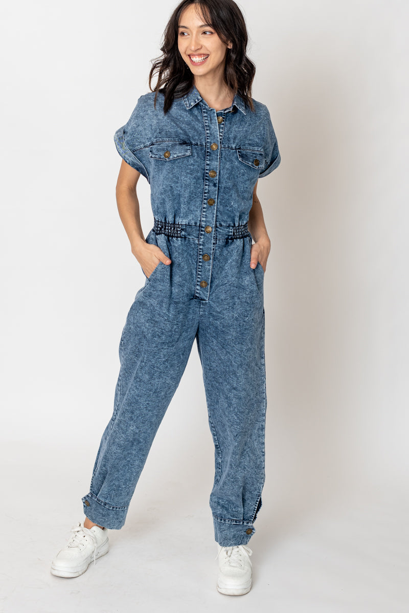 Stonewash Denim Jumpsuit