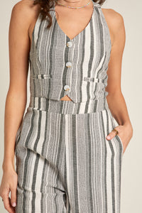 Freya Striped Jumpsuit