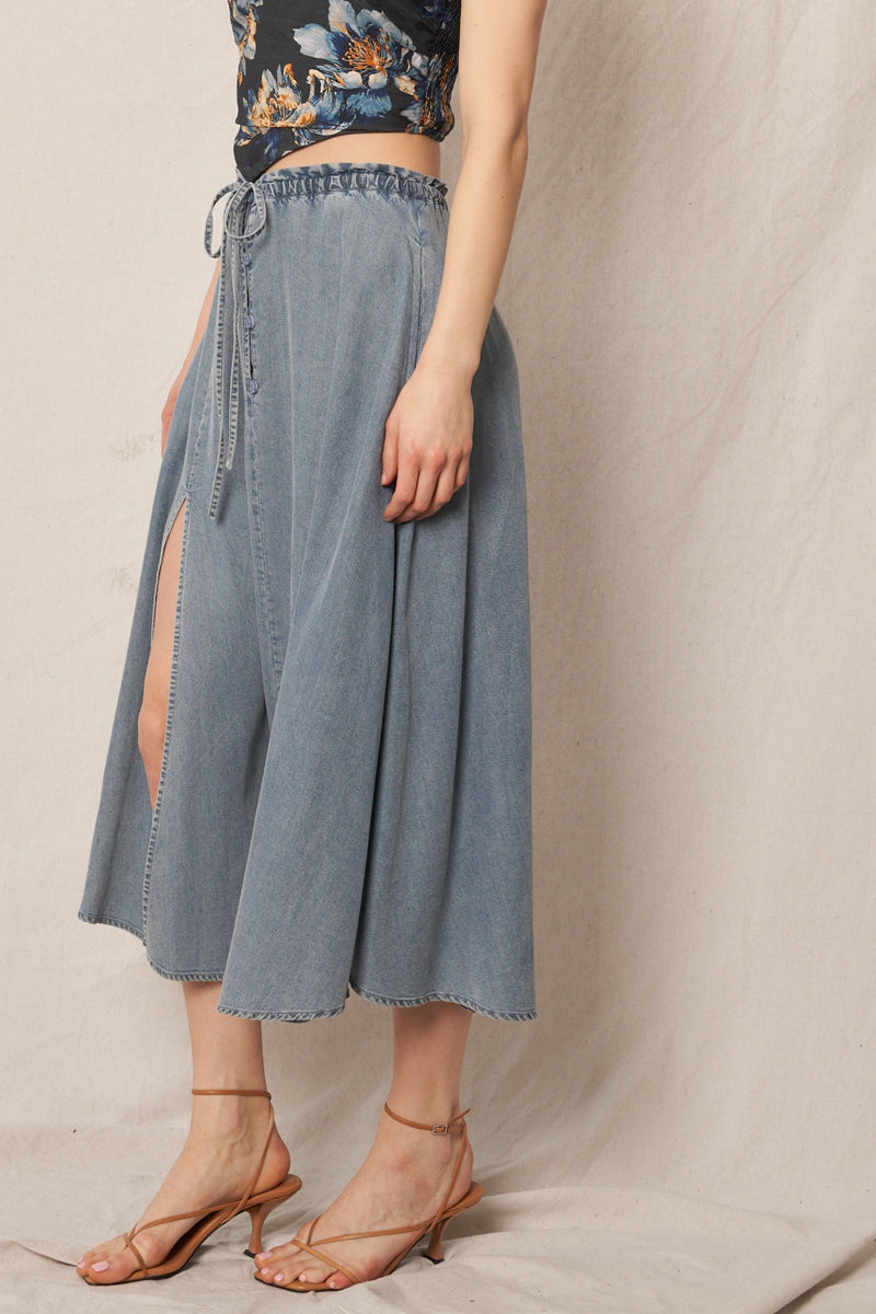 70s Throwback Denim Skirt