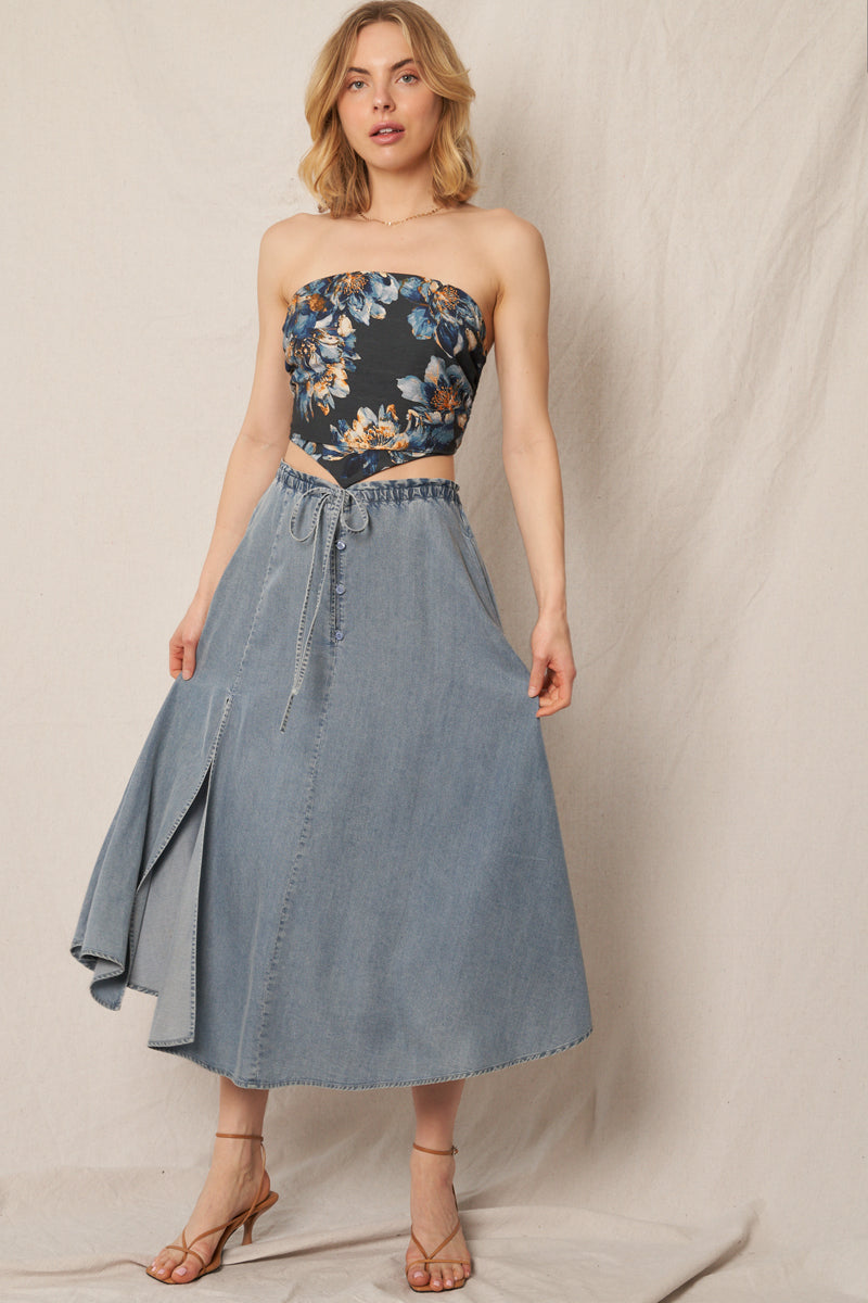 70s Throwback Denim Skirt