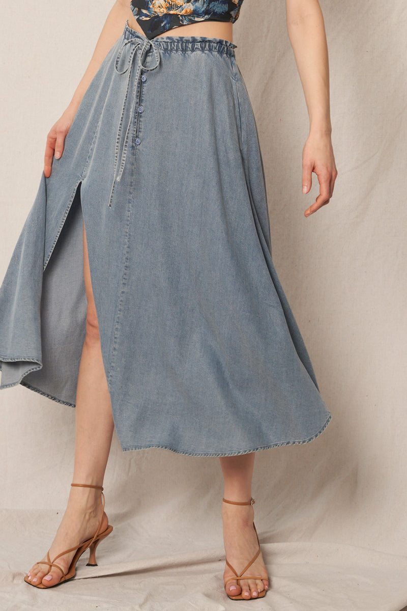 70s Throwback Denim Skirt