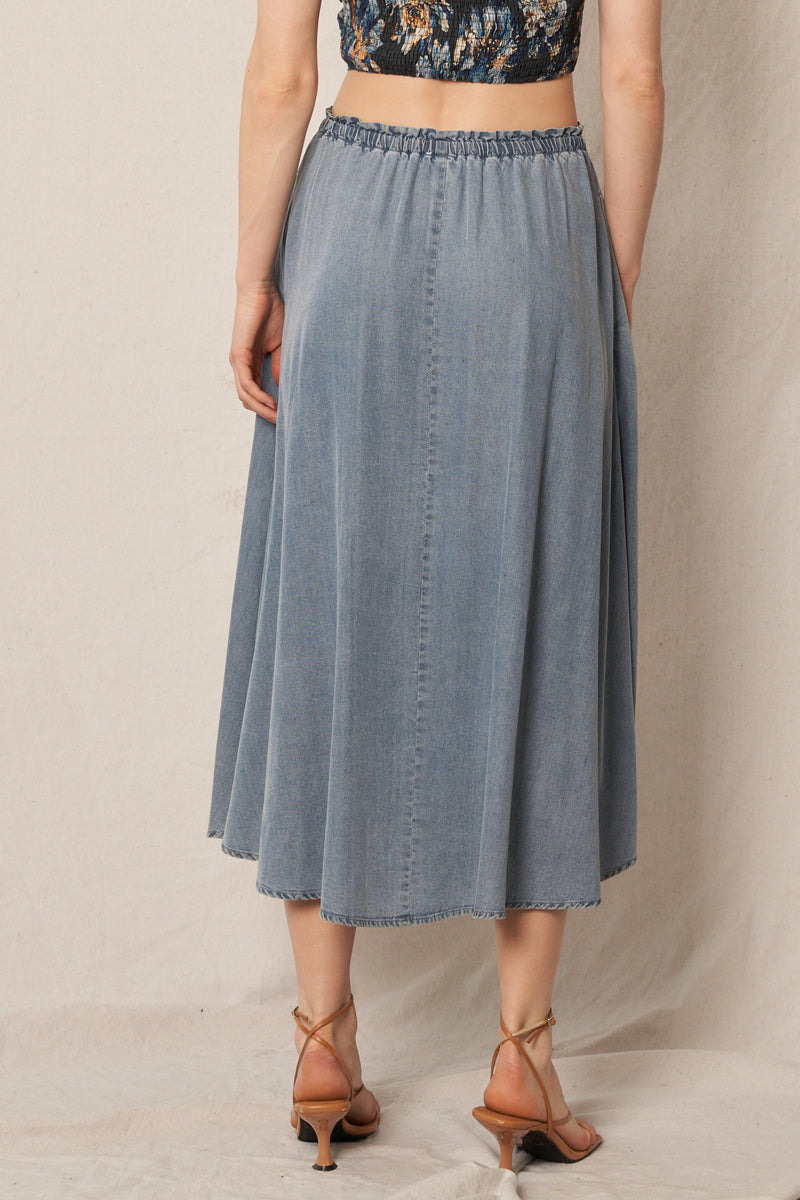 70s Throwback Denim Skirt