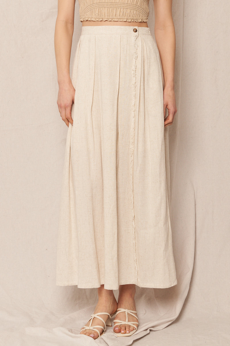 Ingrid Linen Midi Skirt