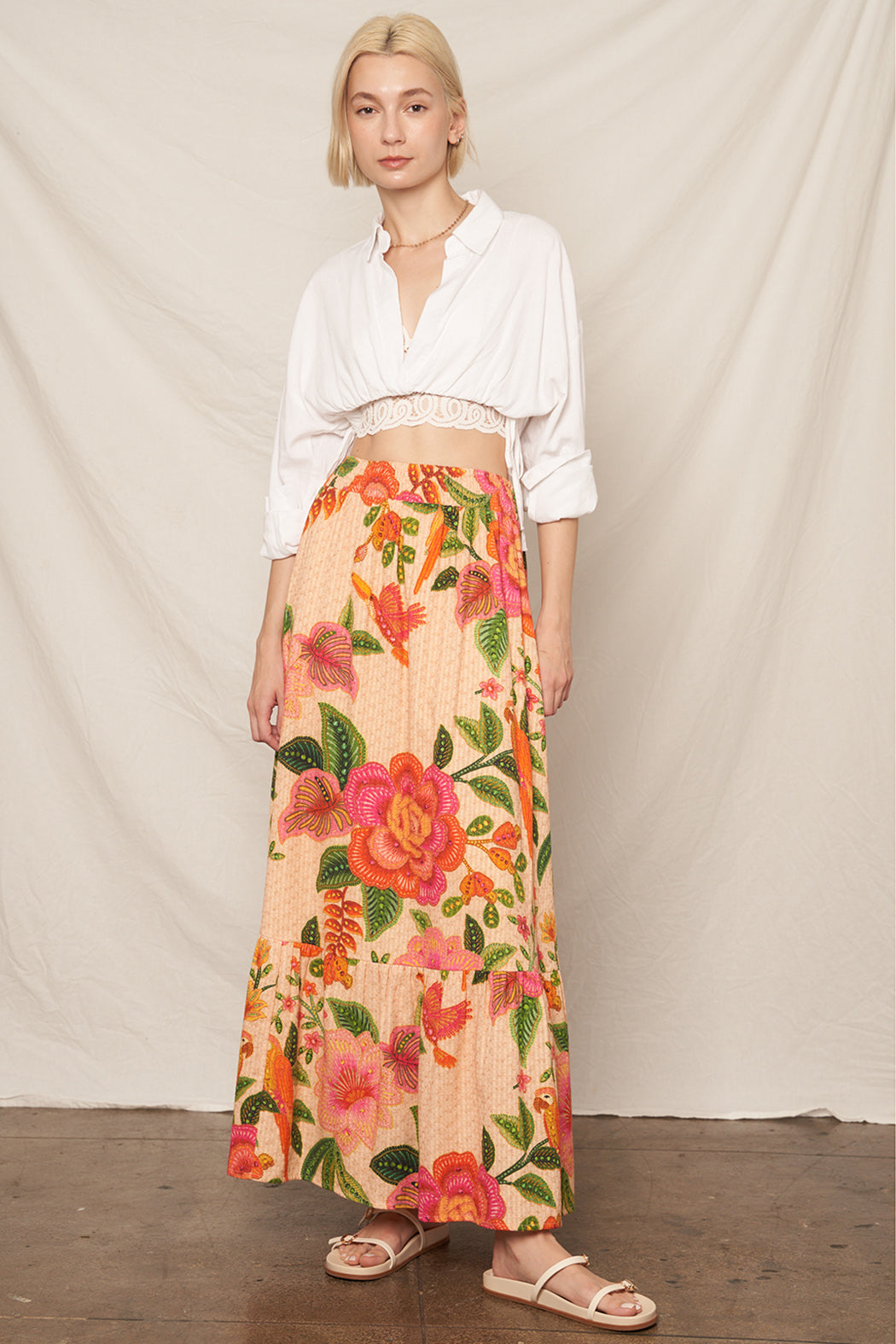 Maltese Block Tropical Skirt