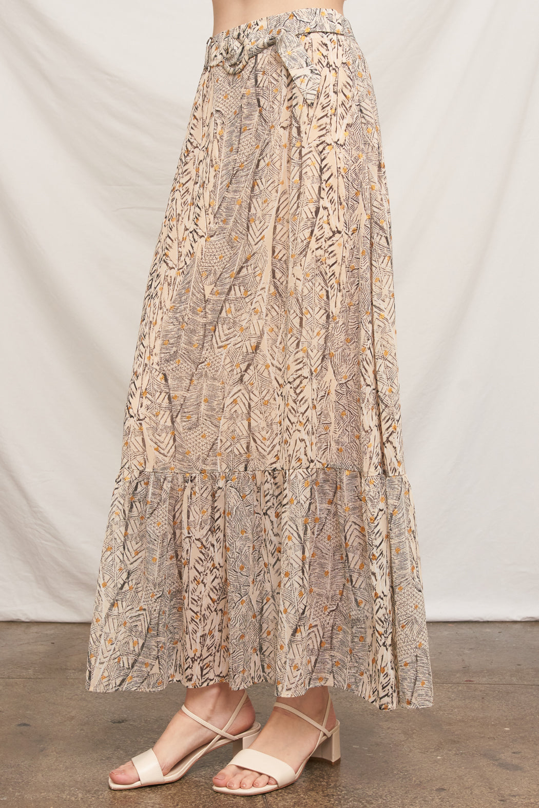 Norma Maxi Lurex Skirt