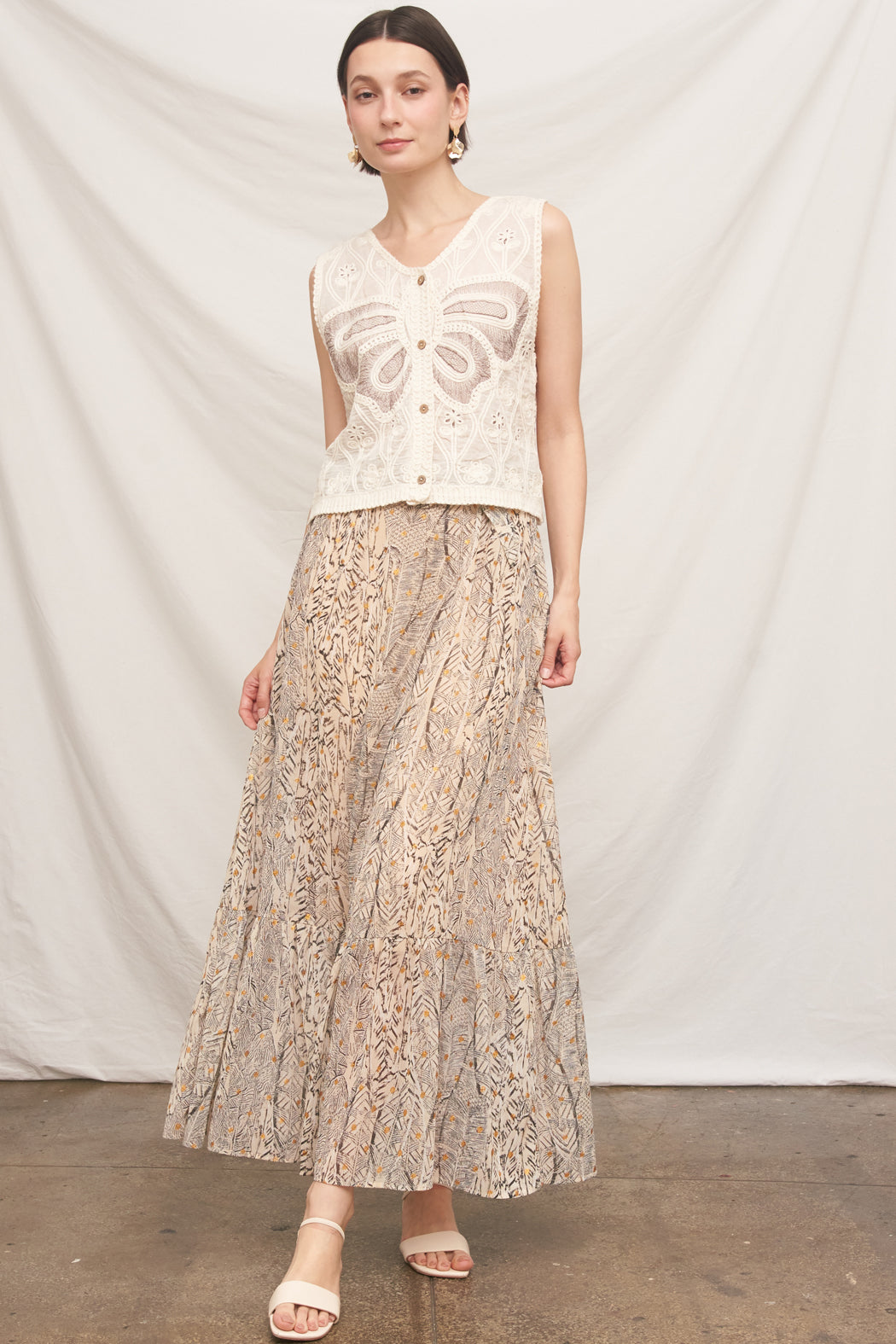Norma Maxi Lurex Skirt