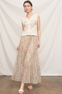 Norma Maxi Lurex Skirt