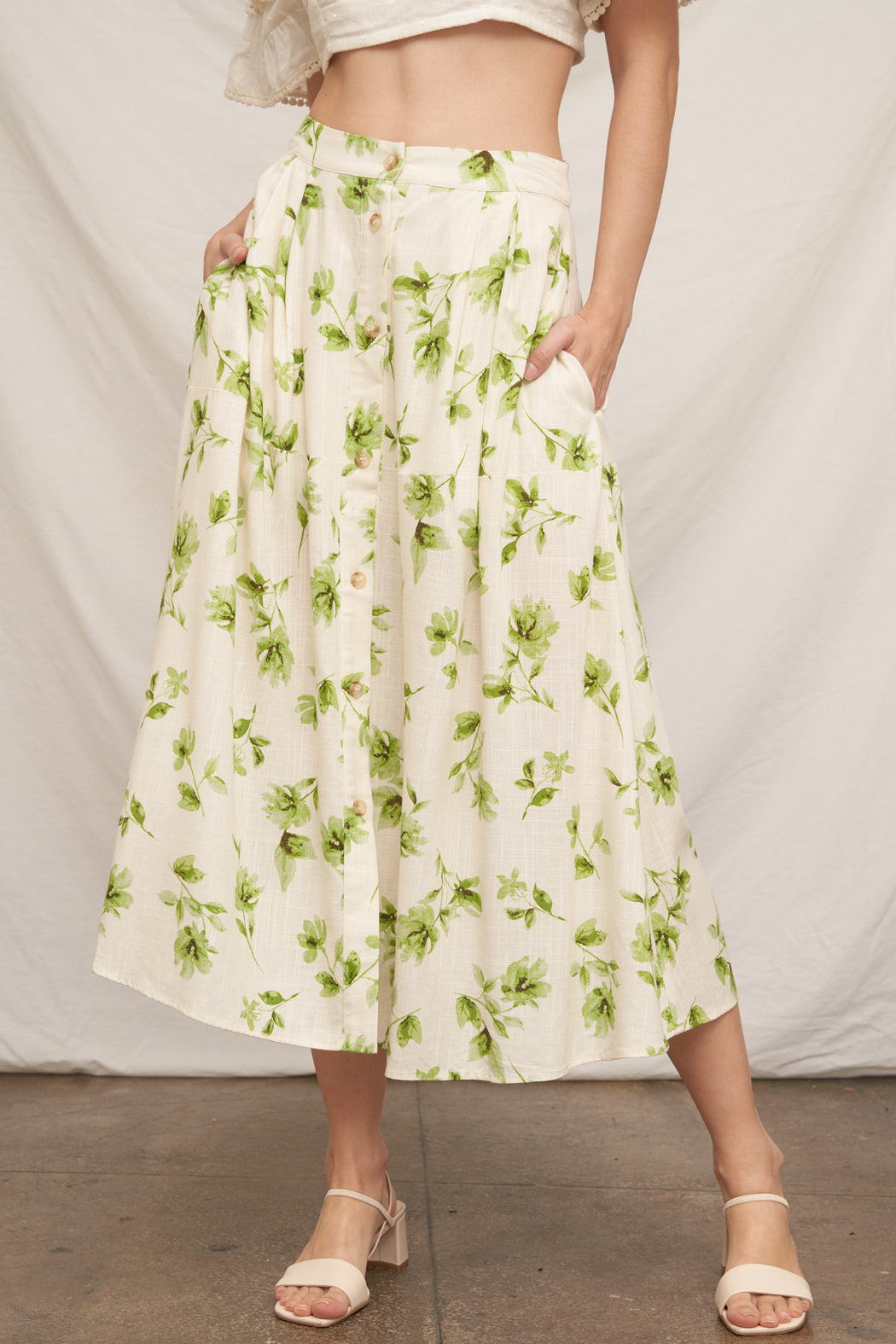 Chloe Fleur Midi Skirt
