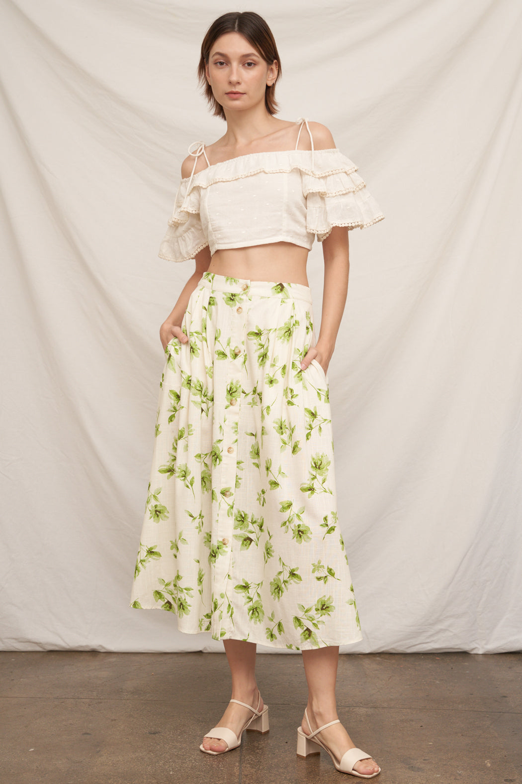 Chloe Fleur Midi Skirt