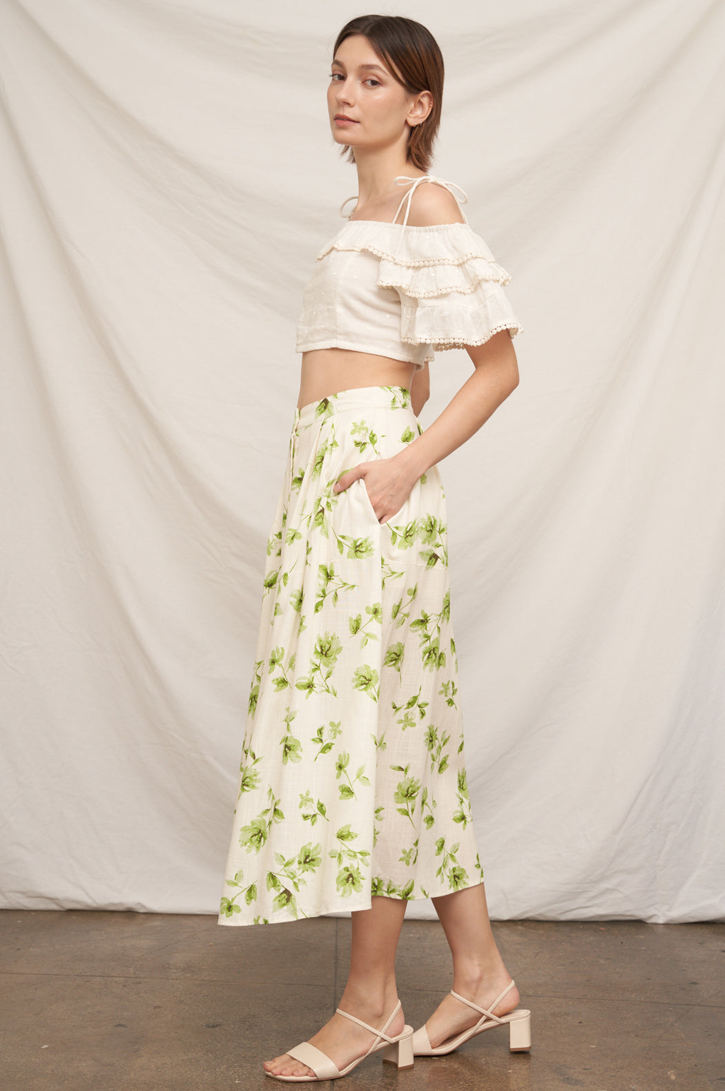 Chloe Fleur Midi Skirt