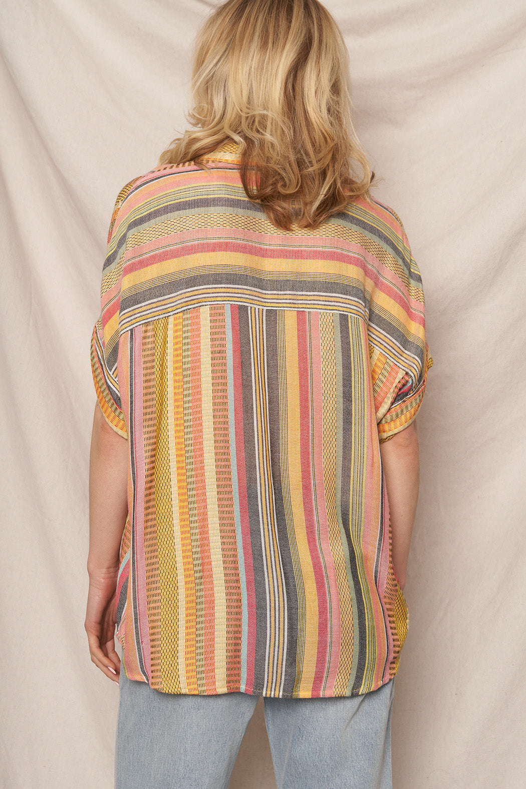 Jenny Striped Button Up