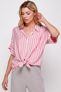 Rebecca Striped Button Down