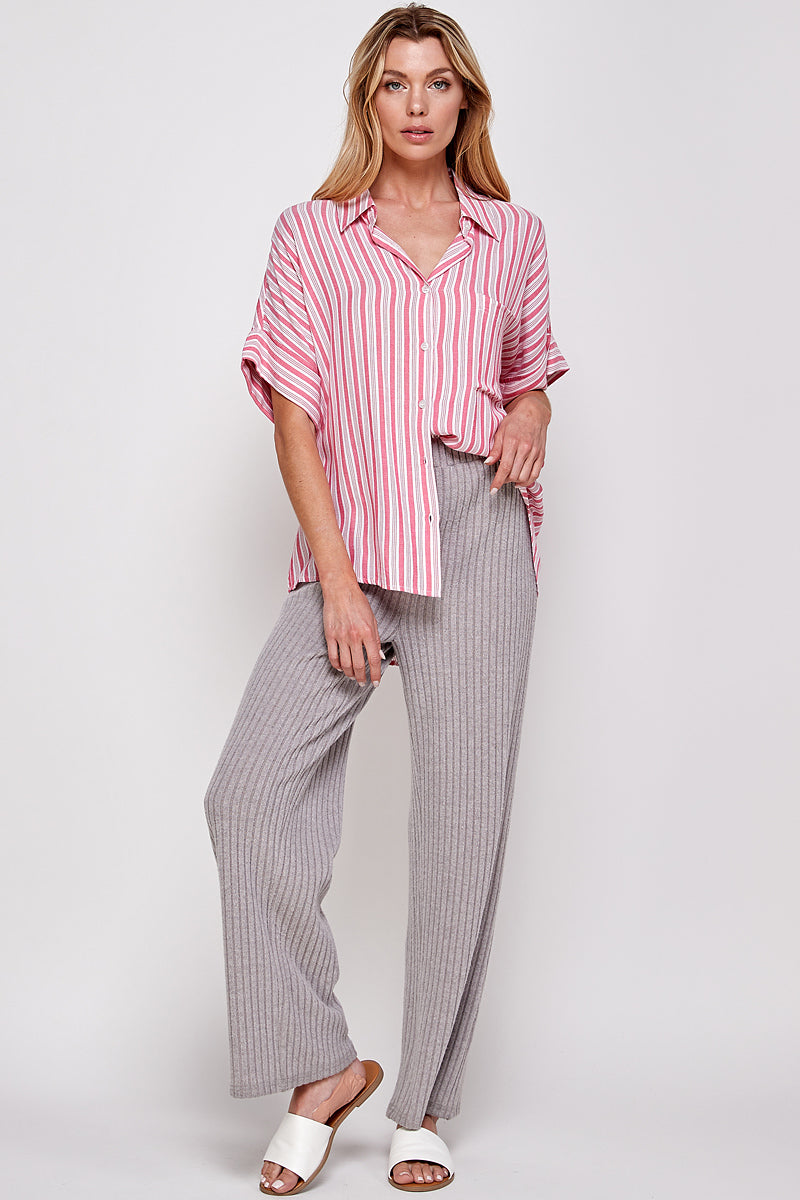 Rebecca Striped Button Down